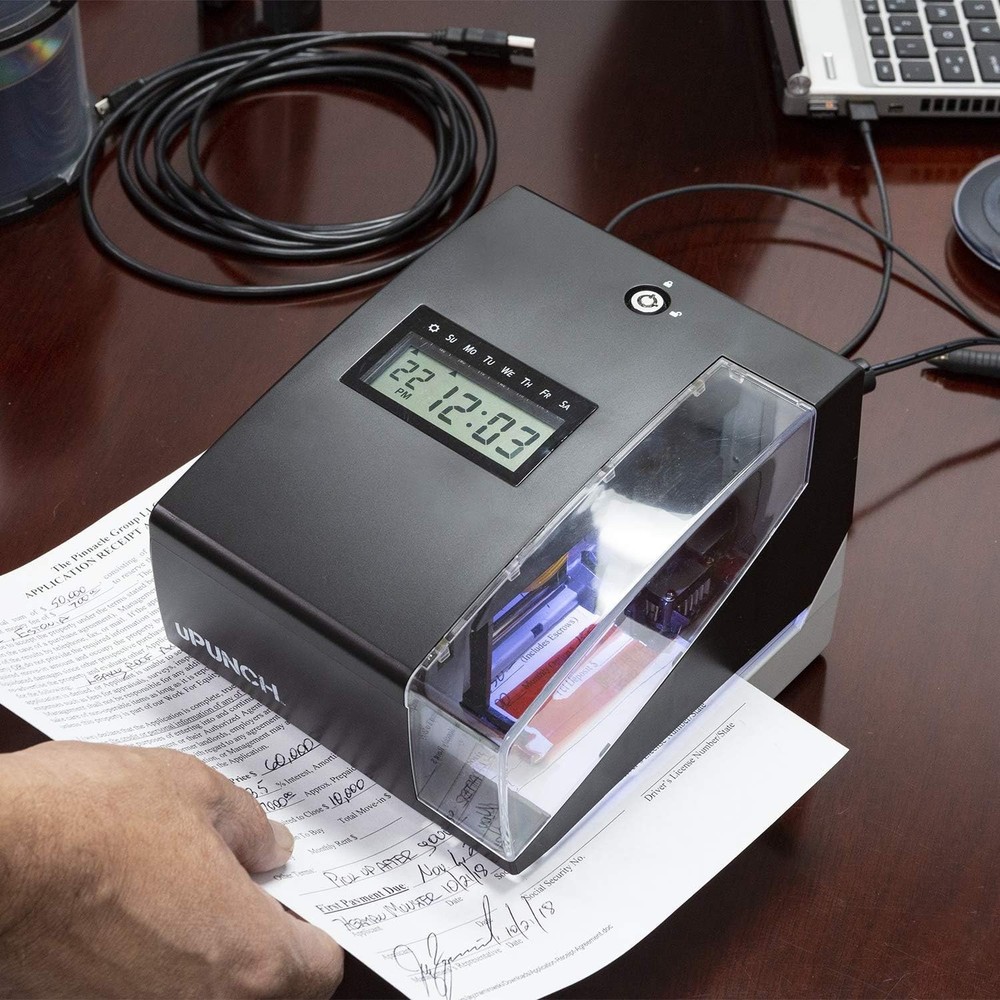 Precise Digital Time Clock & Date Stamping System for Effortless Time Tracking