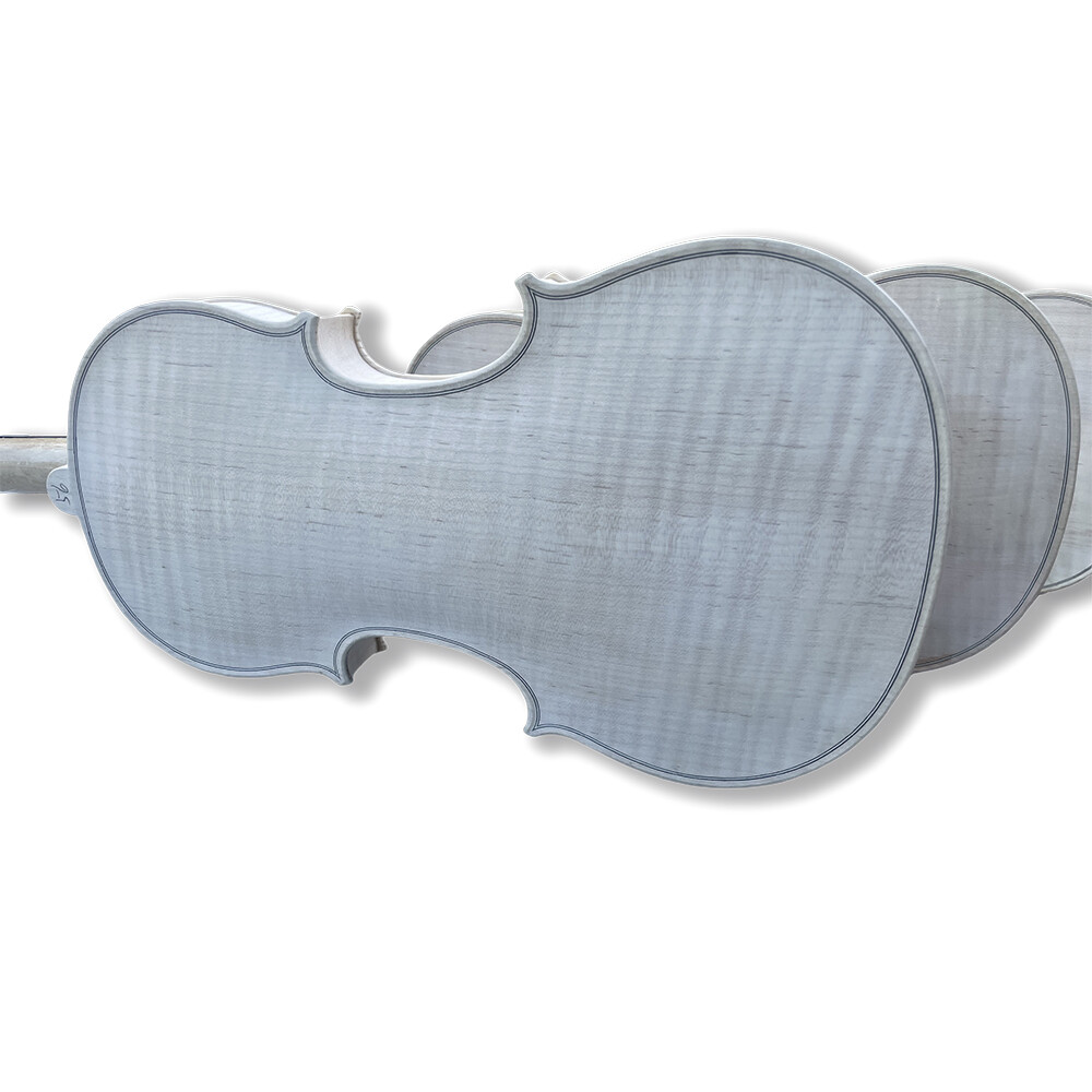 1pcs Violin 4/4 Ful Size Flame Maple Back Spruce Top Unfinished