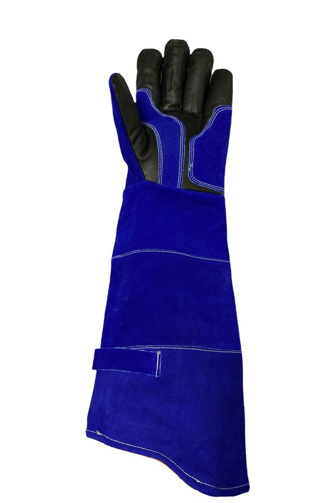 Welding Cowhide Leather Gloves Pattern Padded Cuff MIG Stick One Pair