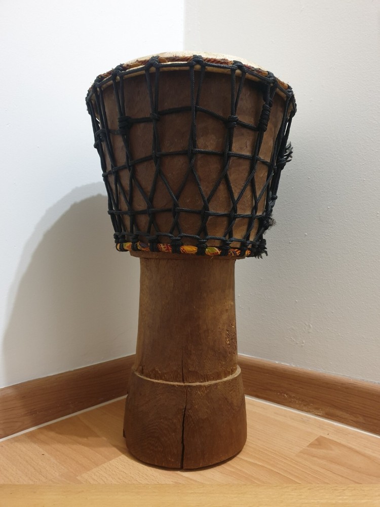 Vintage handmade African Djembe drum