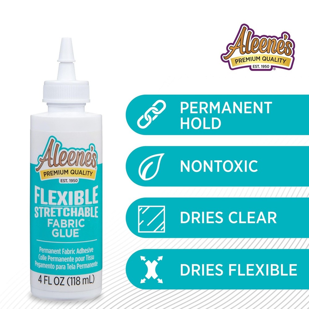 AR70-2 Flexible Stretchable Fabric Glue, 4 oz., Multicolor