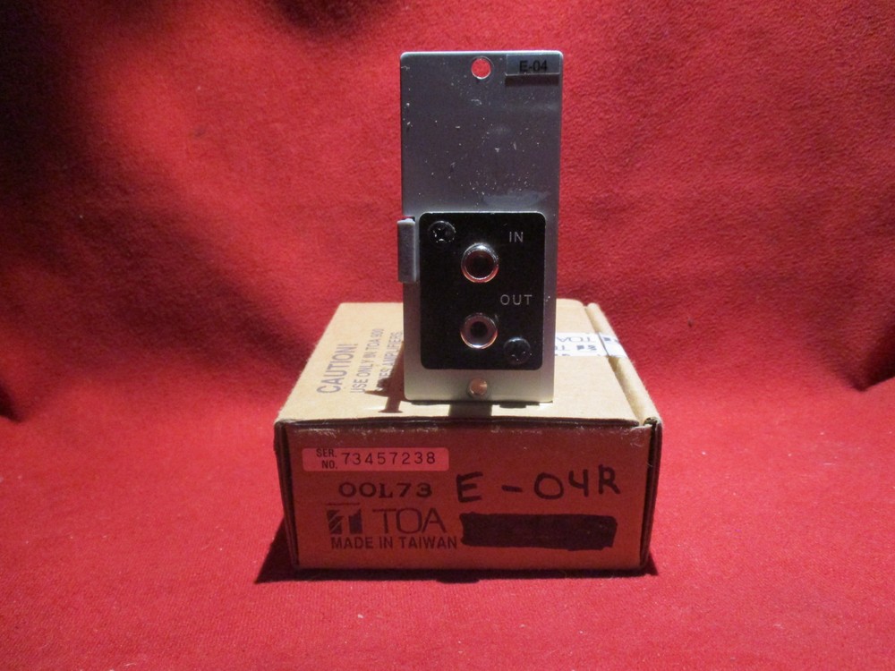 TOA E-04R EQ Processor Module RCA Female