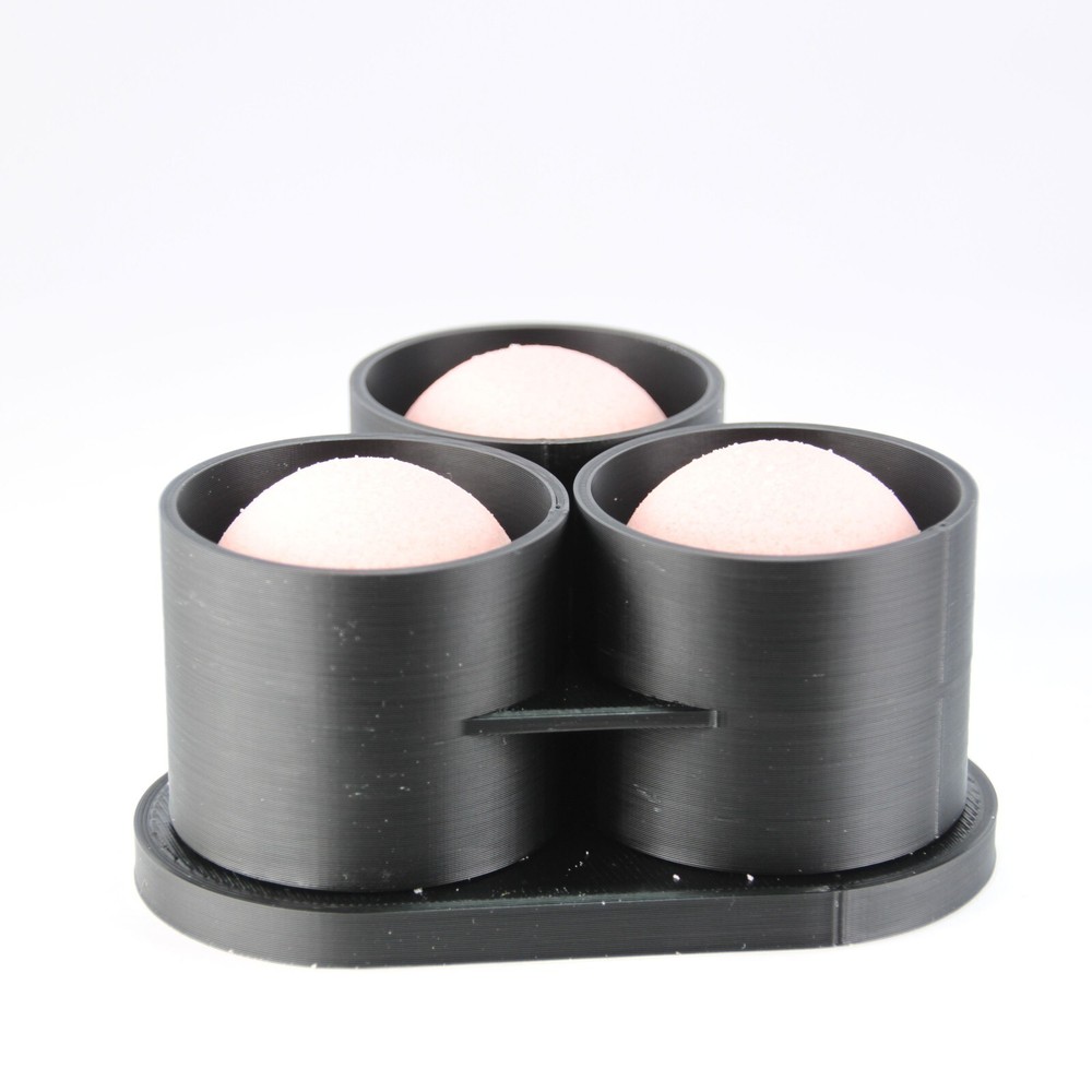 3 X SPHERE Bath Bomb Mold, DIY original BathBombs Set 3D Printed Kit