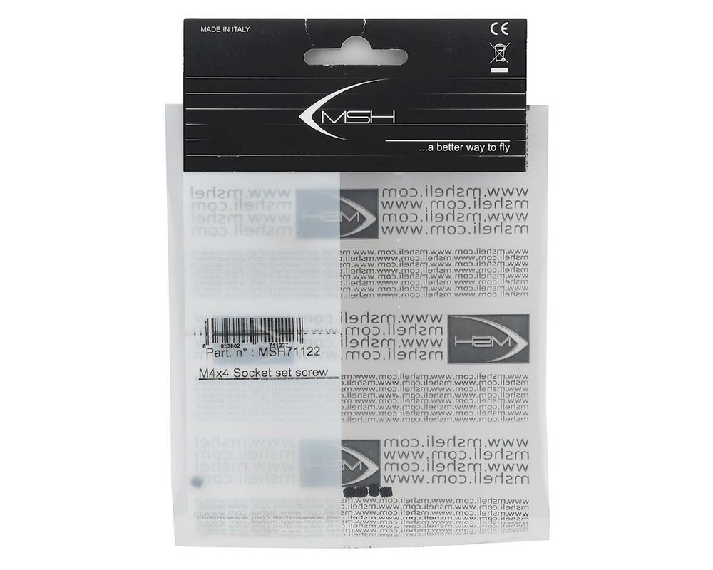 MSHeli 4x4mm Cup Point Set Screw (5) [MSH71122]