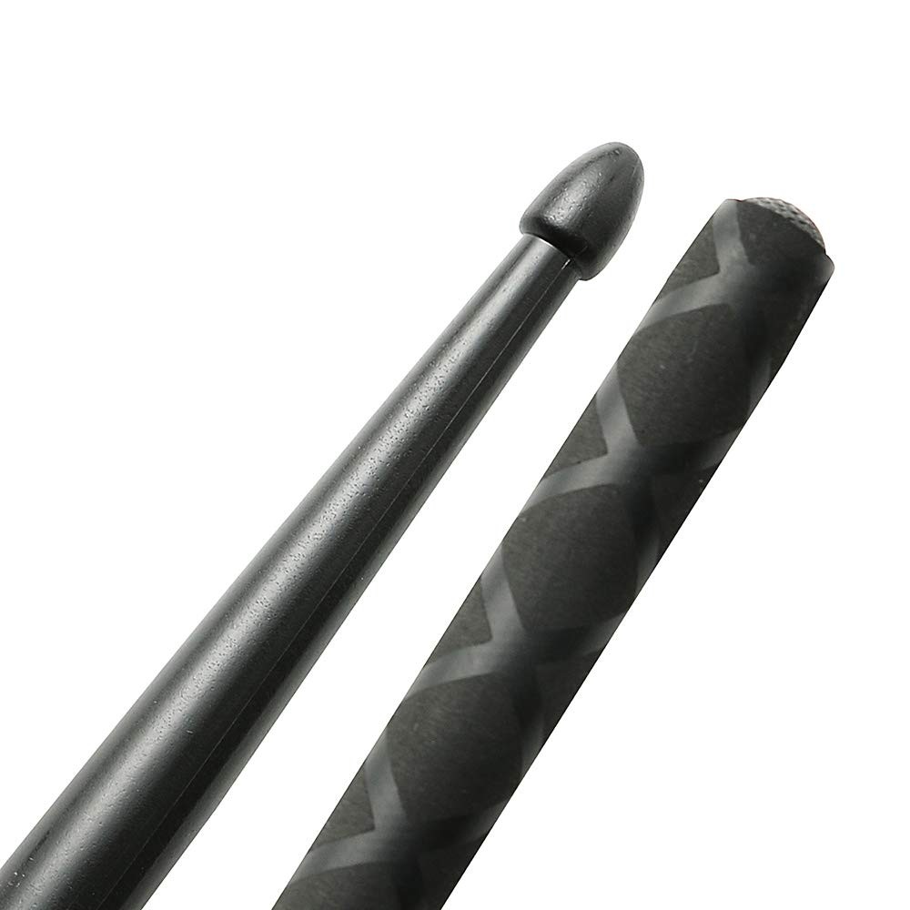 Nylon Drum Sticks for Set 5A Light Durable Plastic Exercise Black