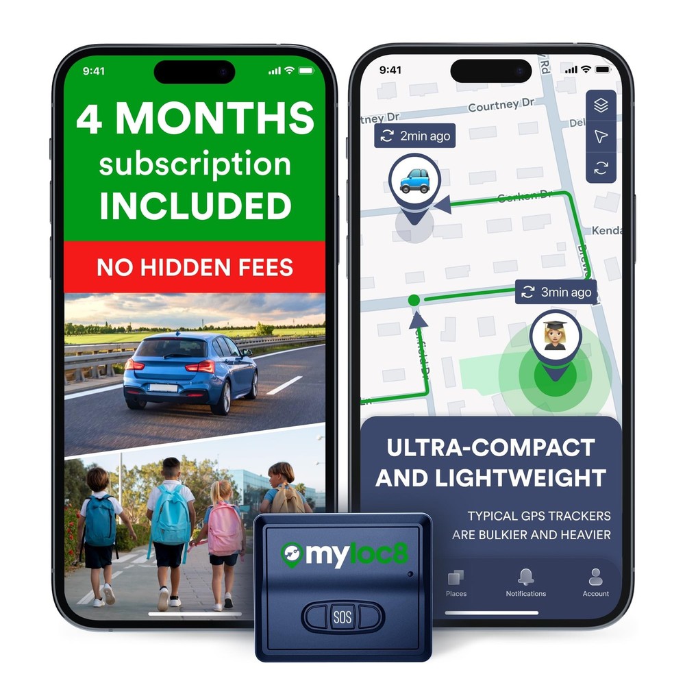 GPS Tracker for Vehicles with Magnet– 4G LTE Real-Time Location Device wit