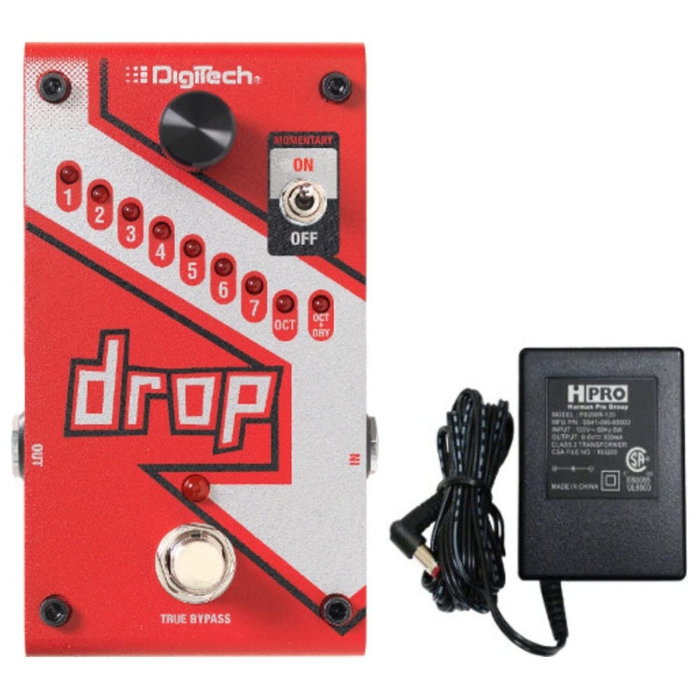 Digitech DROP Compact Polyphonic Drop Tune Pitch Shift Pedal with Momentary L...