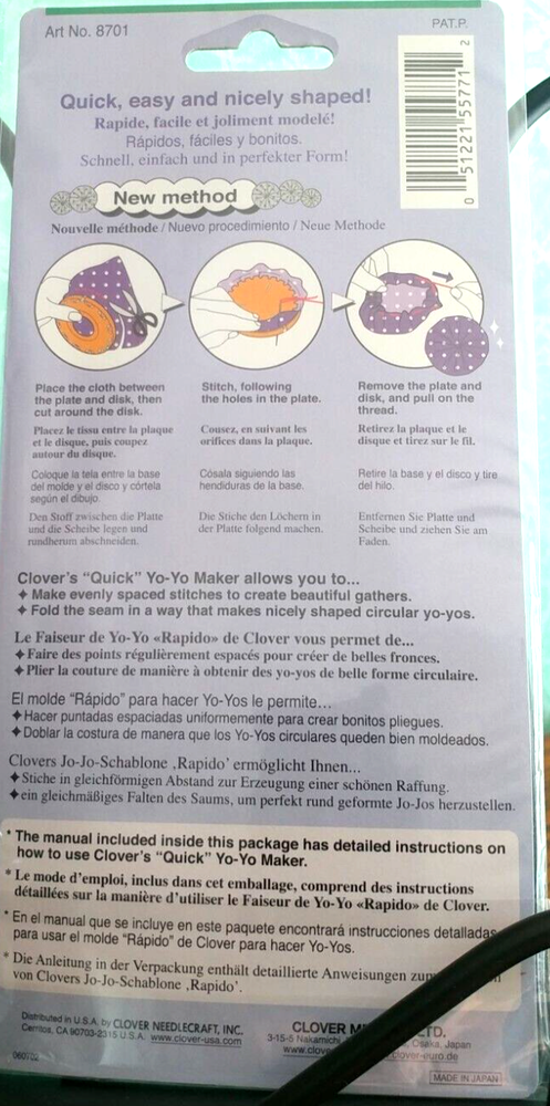 Clover #8701 Quick Yo Yo Maker - Mint in Package