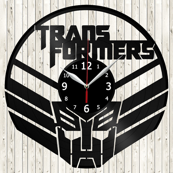 Transformers Vinyl Record Wall Clock Decor Handmade 2498