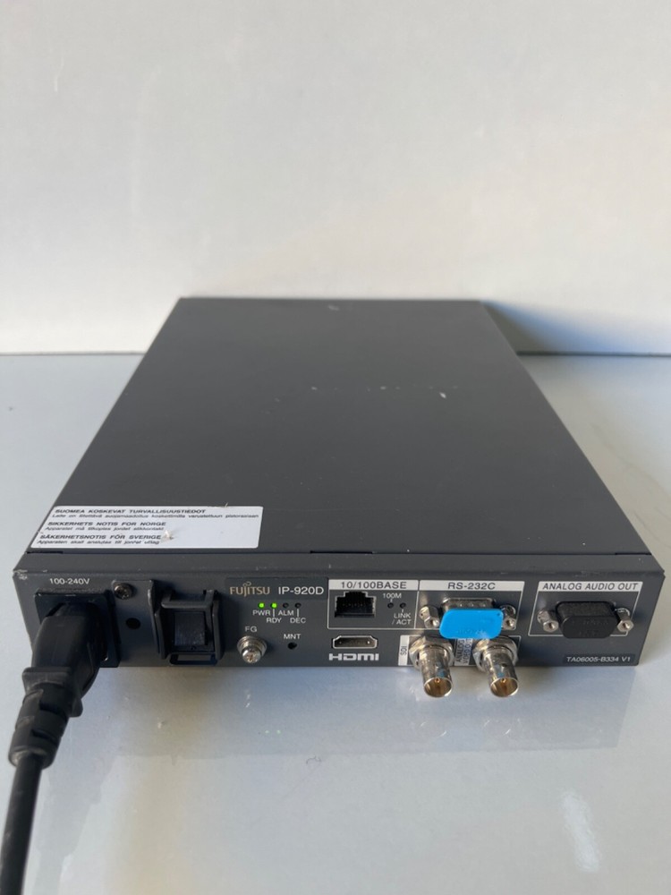 Fujitsu IP-920D HD/SD MPEG 4 AVC Video Decoder , TA23742-b62x