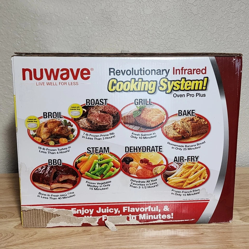 New! NUWAVE Infrared Oven Pro Plus Cooking System With Original Box