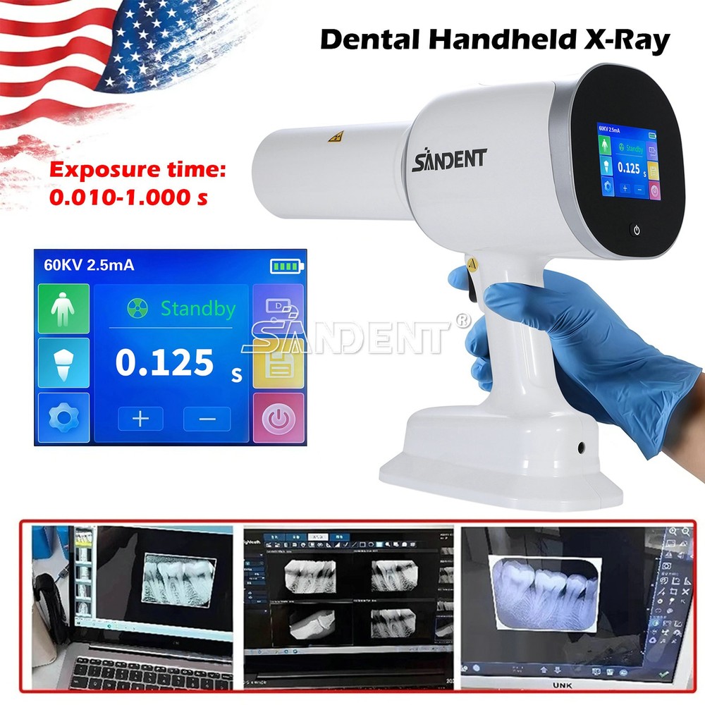 Dental X Portable Ray Digital Machine Rayos +Shield / Digital Sensor Size 1/2