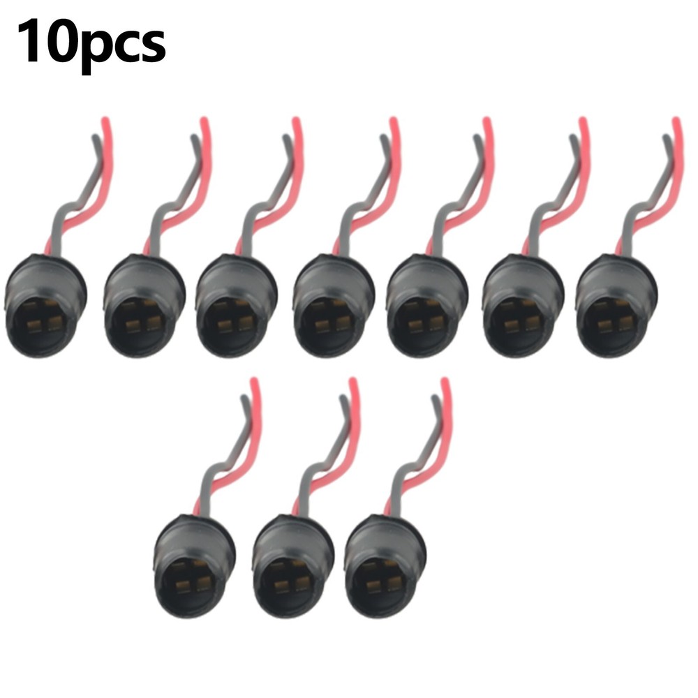 F-Type Rubber Car Auto Light Bulb Round Socket Lamp Holder Base Connector