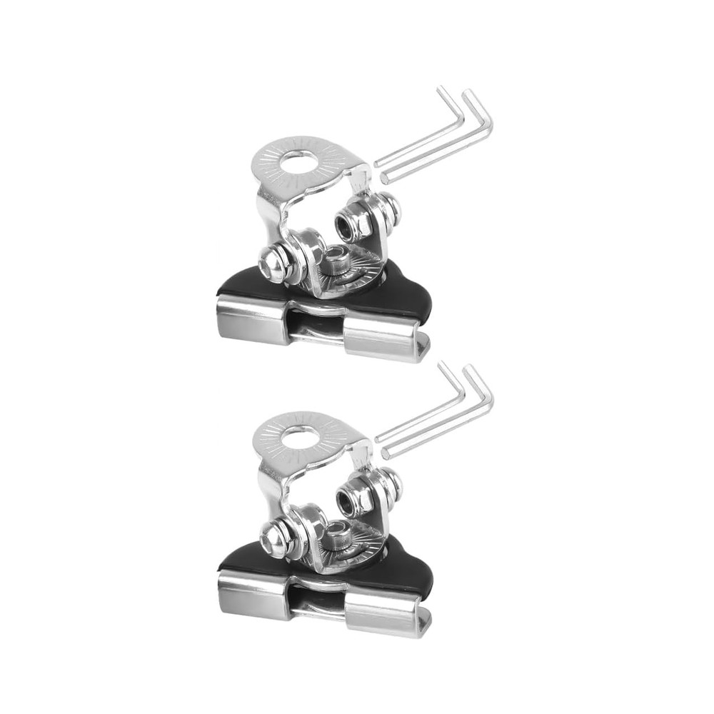 Osilly Car LED Light Bar Mounting Bracket, 2PCS Adjustable Black/Silver