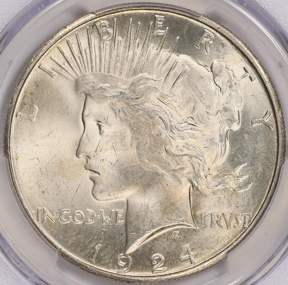 1924-S Peace Dollar MS-63 PCGS VIDEO