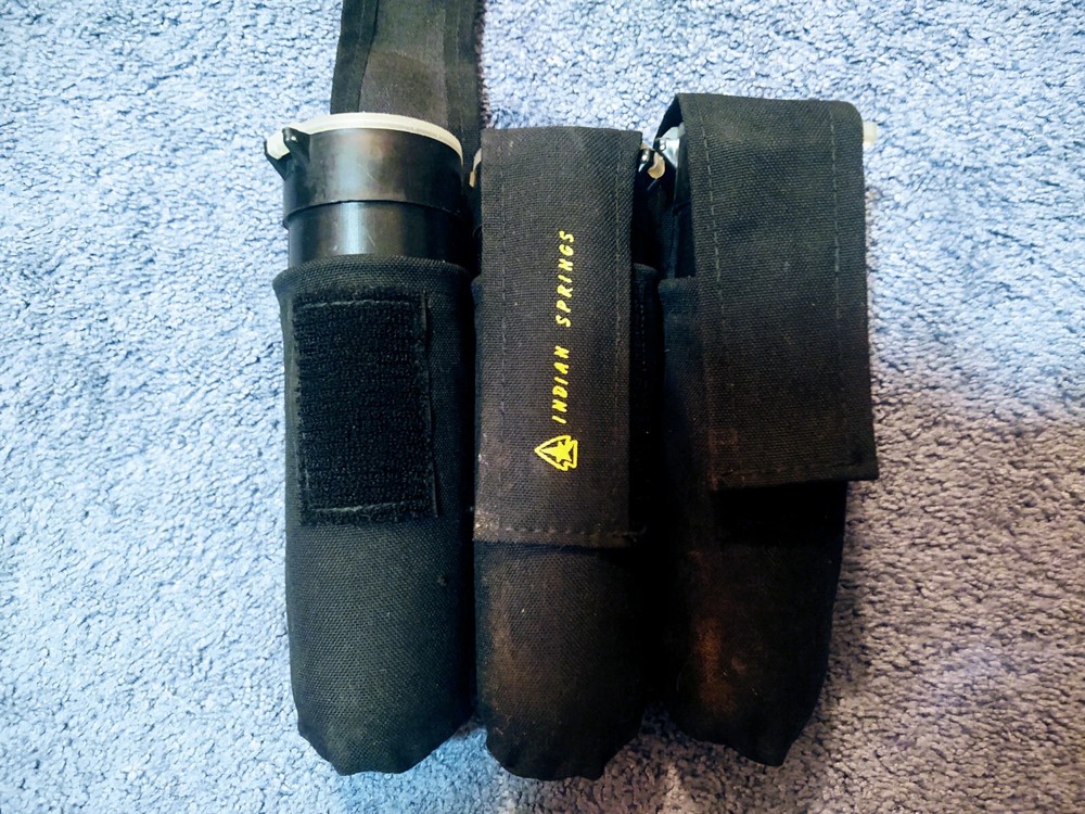 Paintball Hopper (2) And Speed Loader (3 With Belt)