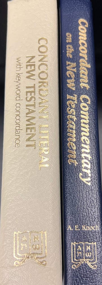 🍎🍎SACRED SCRIPTURES CONCORDANT VERSION NEW TESTAMENT+BIBLE COMMENTARY NT