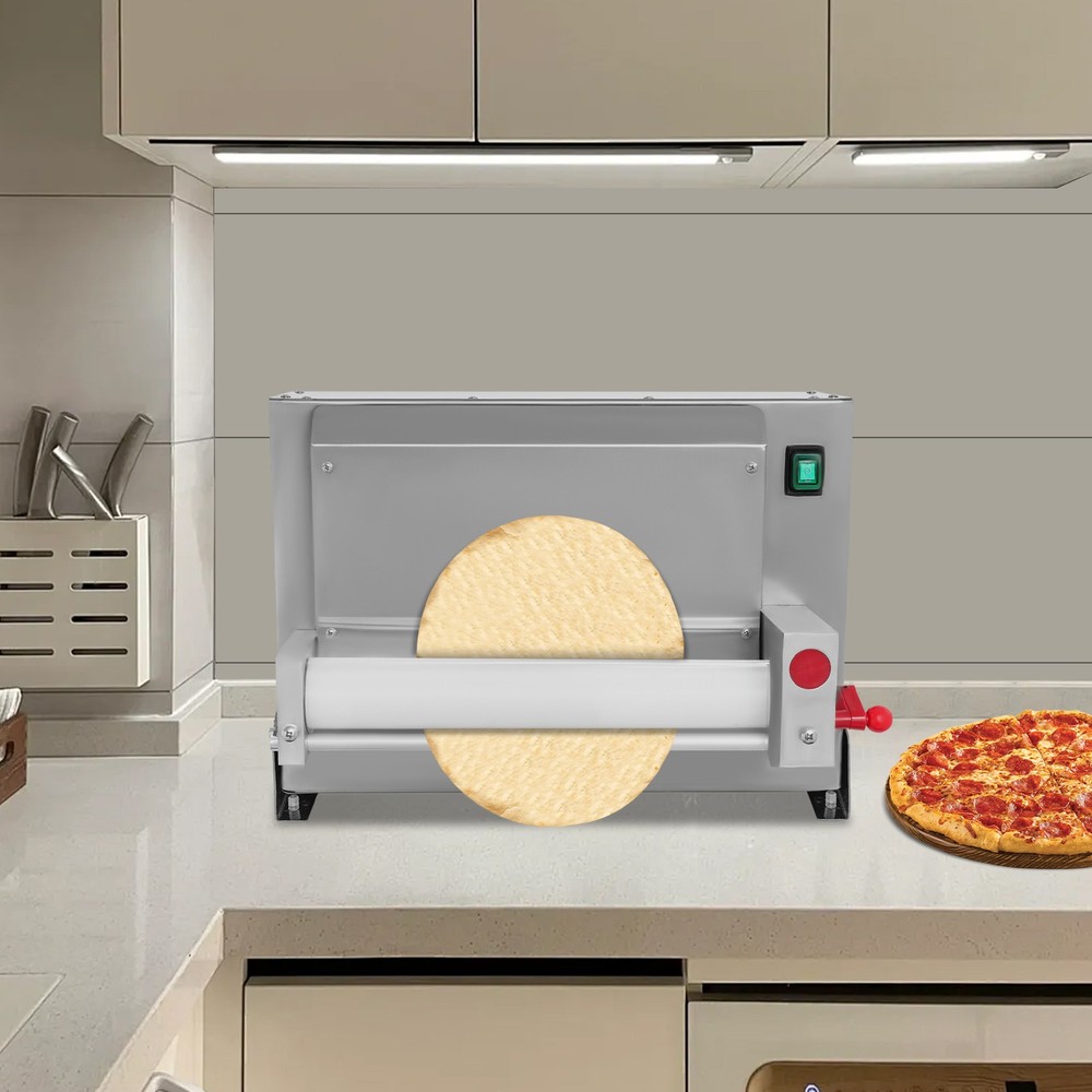3-12" Pizza Dough Roller Sheeter Automatic Commercial Pizza Dough Roller Press