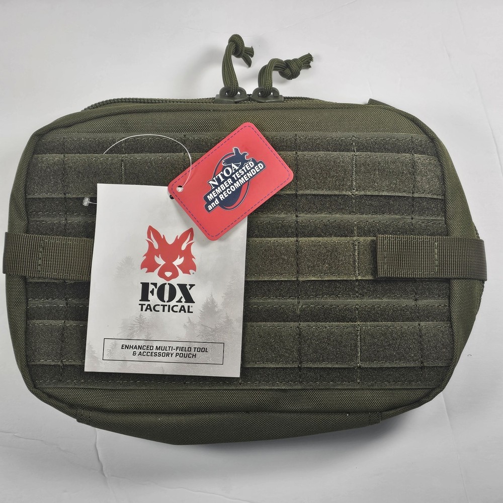 NEW FOX Tactical Enhanced Multi-Field Tool & Accessory Pouch - OD GREEN