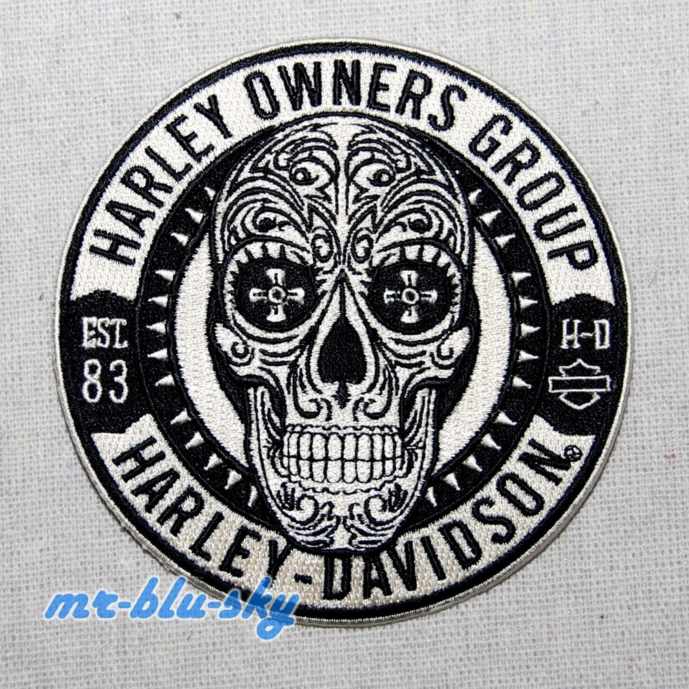 Sugar Skull Patch ~ Harley Davidson Owners Group