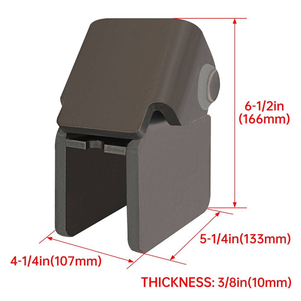 2 X Heavy Duty Steel Dump Truck Trailer Hinges Work On Any 2" Rectangular Tube
