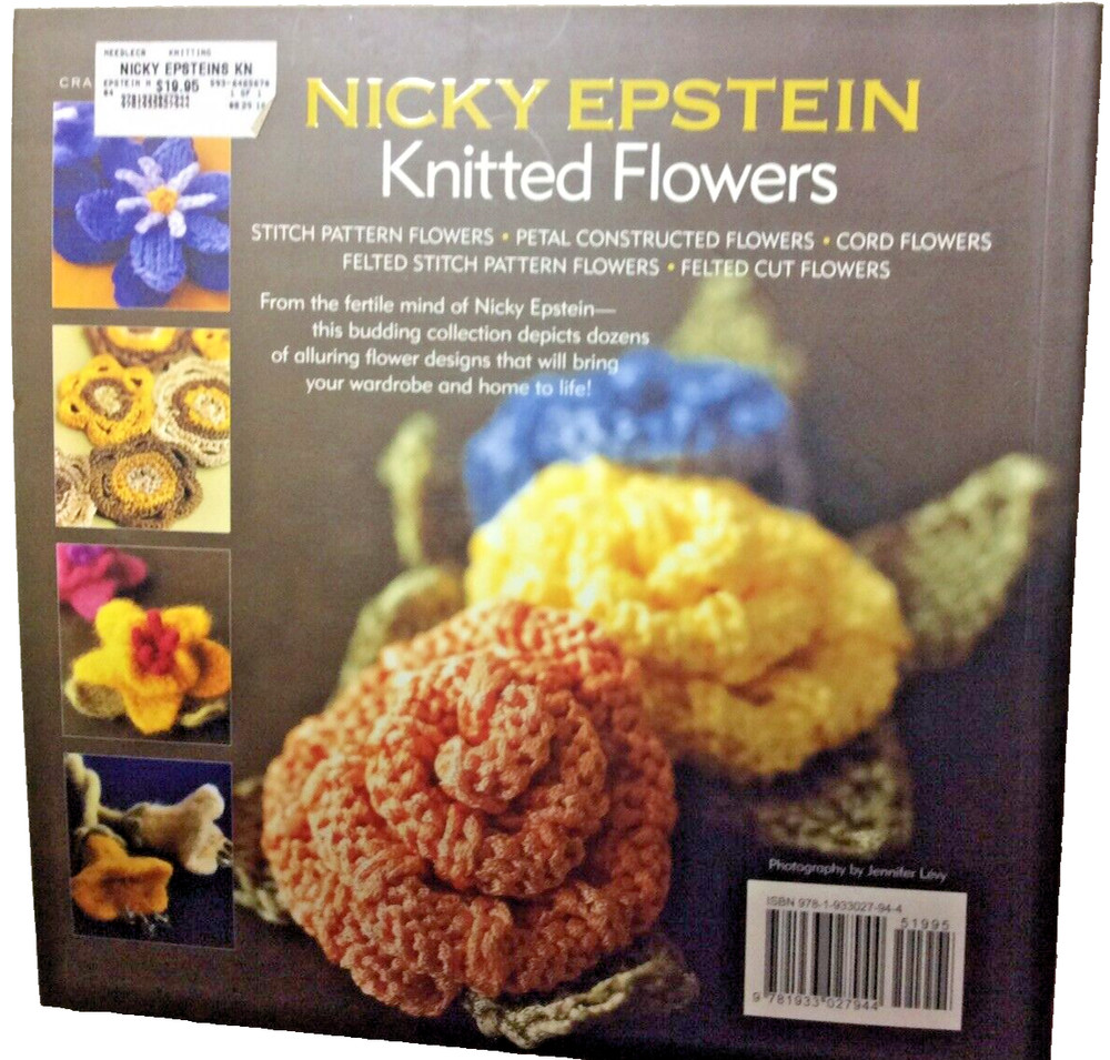 Nicky Epstein Knitted Flowers Soft Cover Book