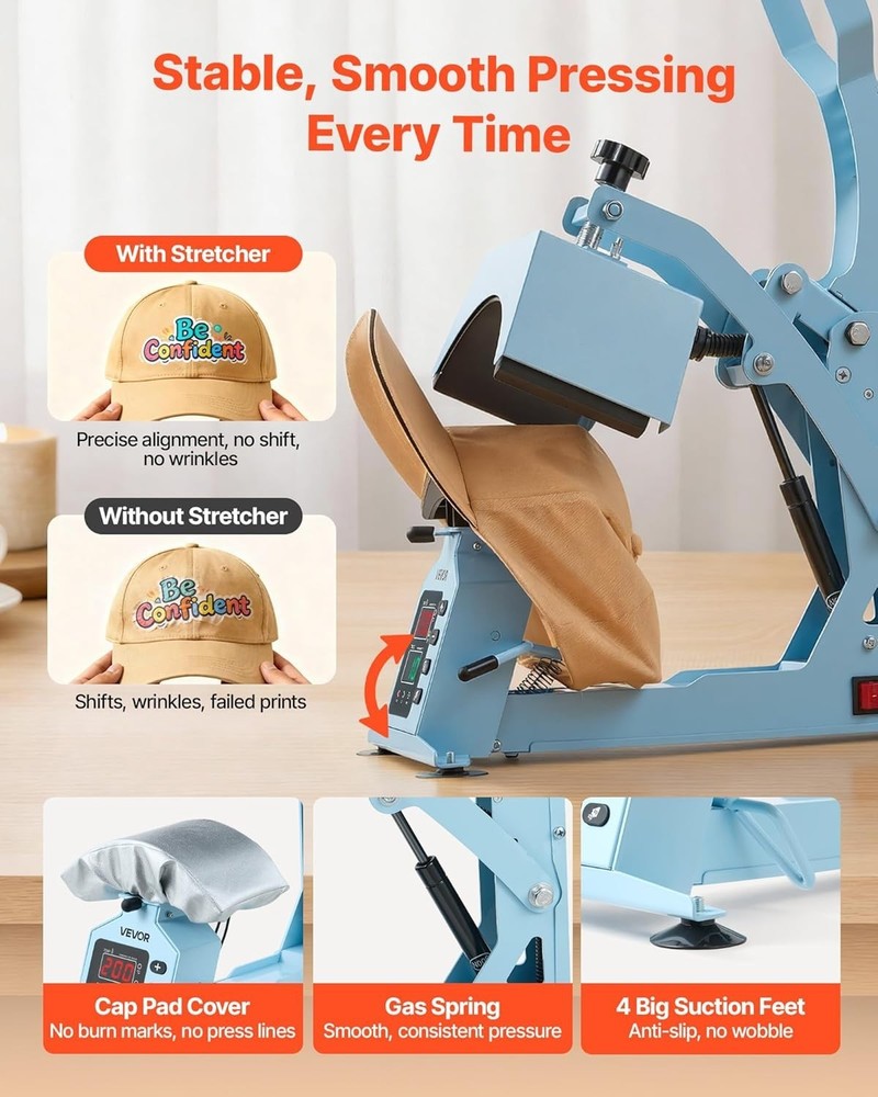 Compact Hat Heat Press for Multi-Material Projects: Reliable, Fast & Lightweight