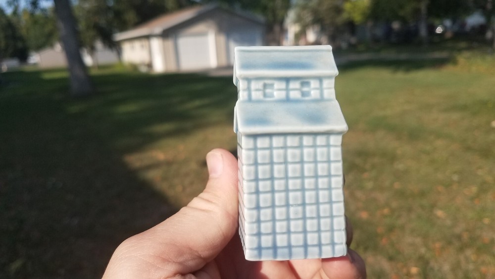 Vintage Herman Minnesota Johnson Grain Elevator Toothpick Holder