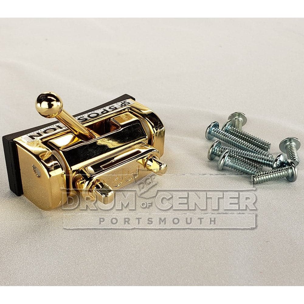 DW DRSP5PGD 5 Position Butt Plate, Gold