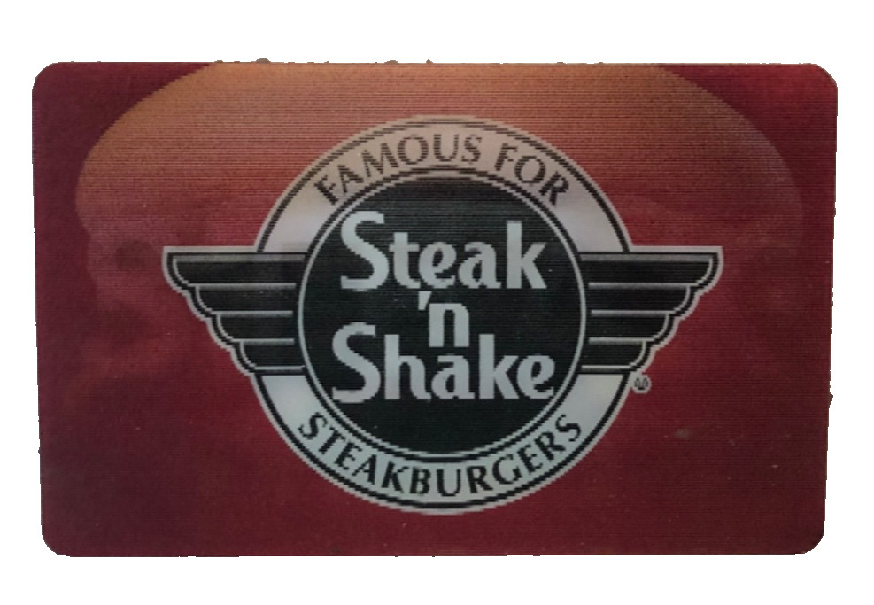Steak N Shake Cool 3D 3 image Gift Card NO $ VALUE