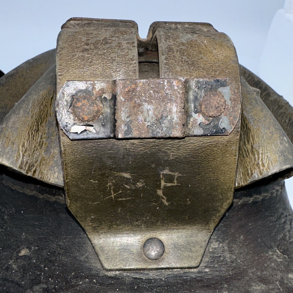 Coal Miner Mining Hat Leather Turtle Shell Helmet 1920’s