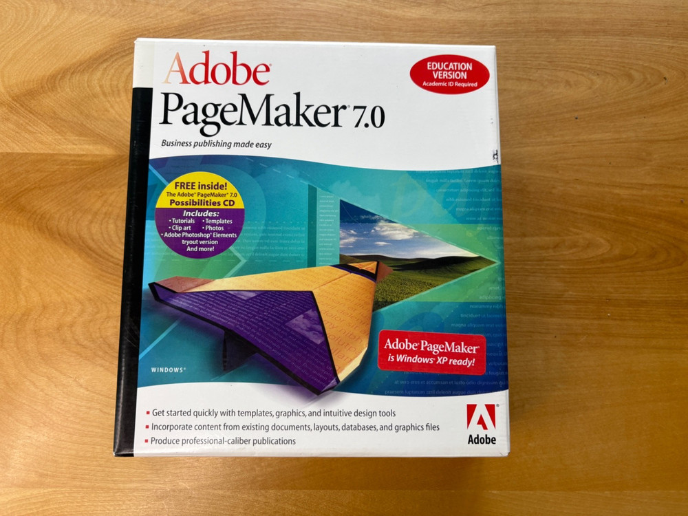 Adobe PageMaker 7.0 Education Version for Windows