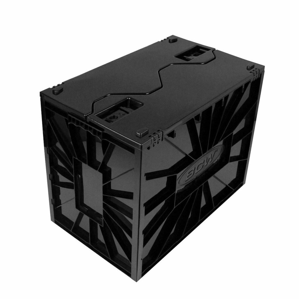 BCW Plastic Black Heavy Duty Acid Free Stackable Magazine / Document Storage Bin