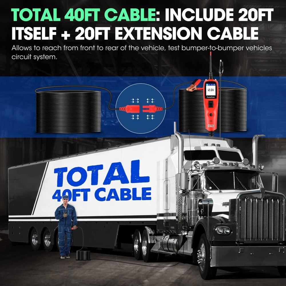 Autel Circuit Tester PowerScan Circuit Probe Tool 12-24V Electrical Short Open