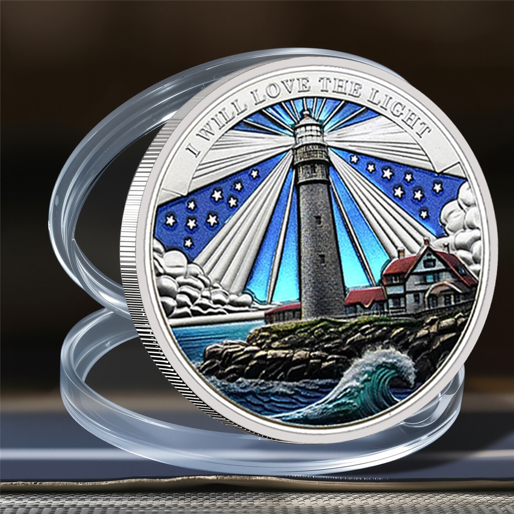 Lighthouse Commemorative Silver Plated Lighthouse Coin Hope Light Collector