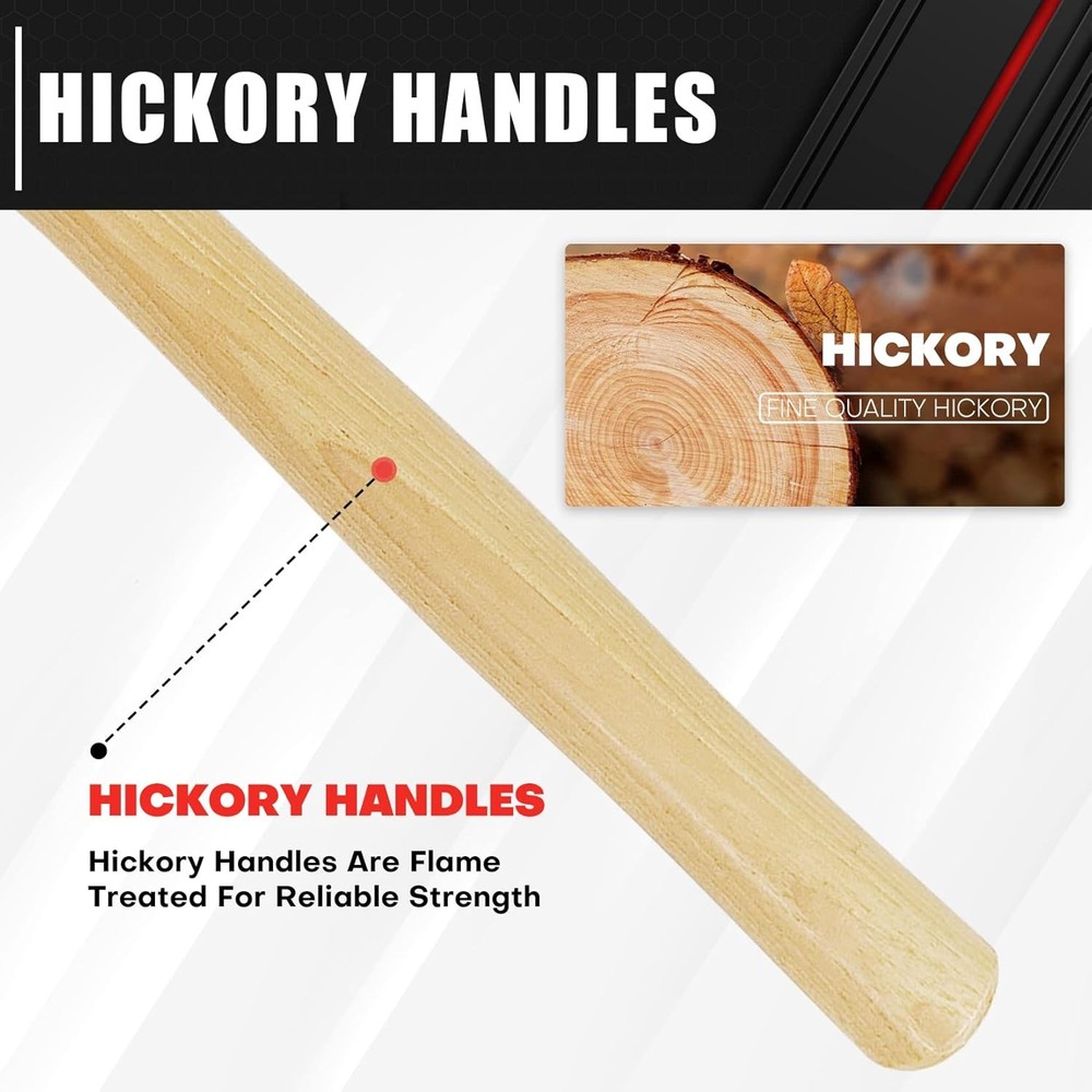 Solid Brass Hammer with Hickory Wood Handle Non Marring Non Sparking 2lb