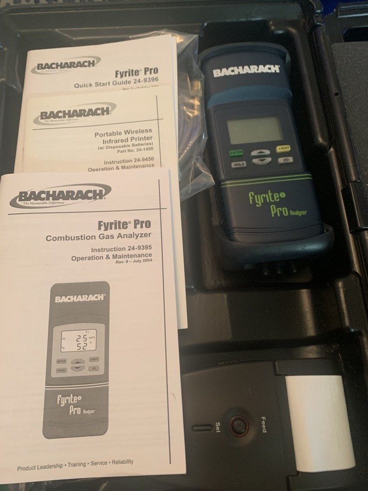 combustion gas analyzer With Printer