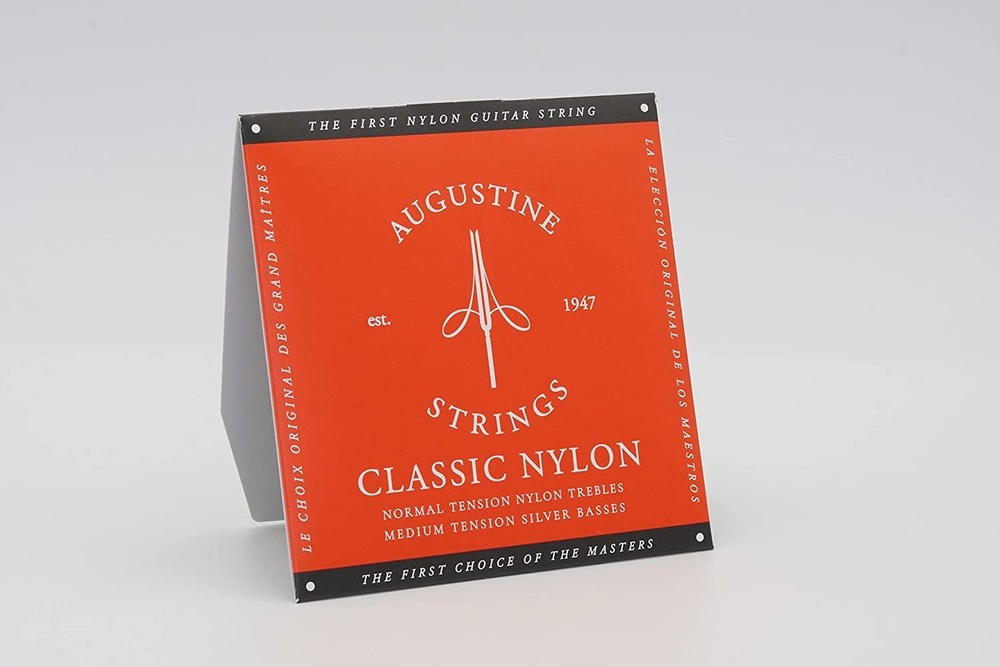 AA Augustine Medium Tension Classical Guitar Strings (3-Pack) Red