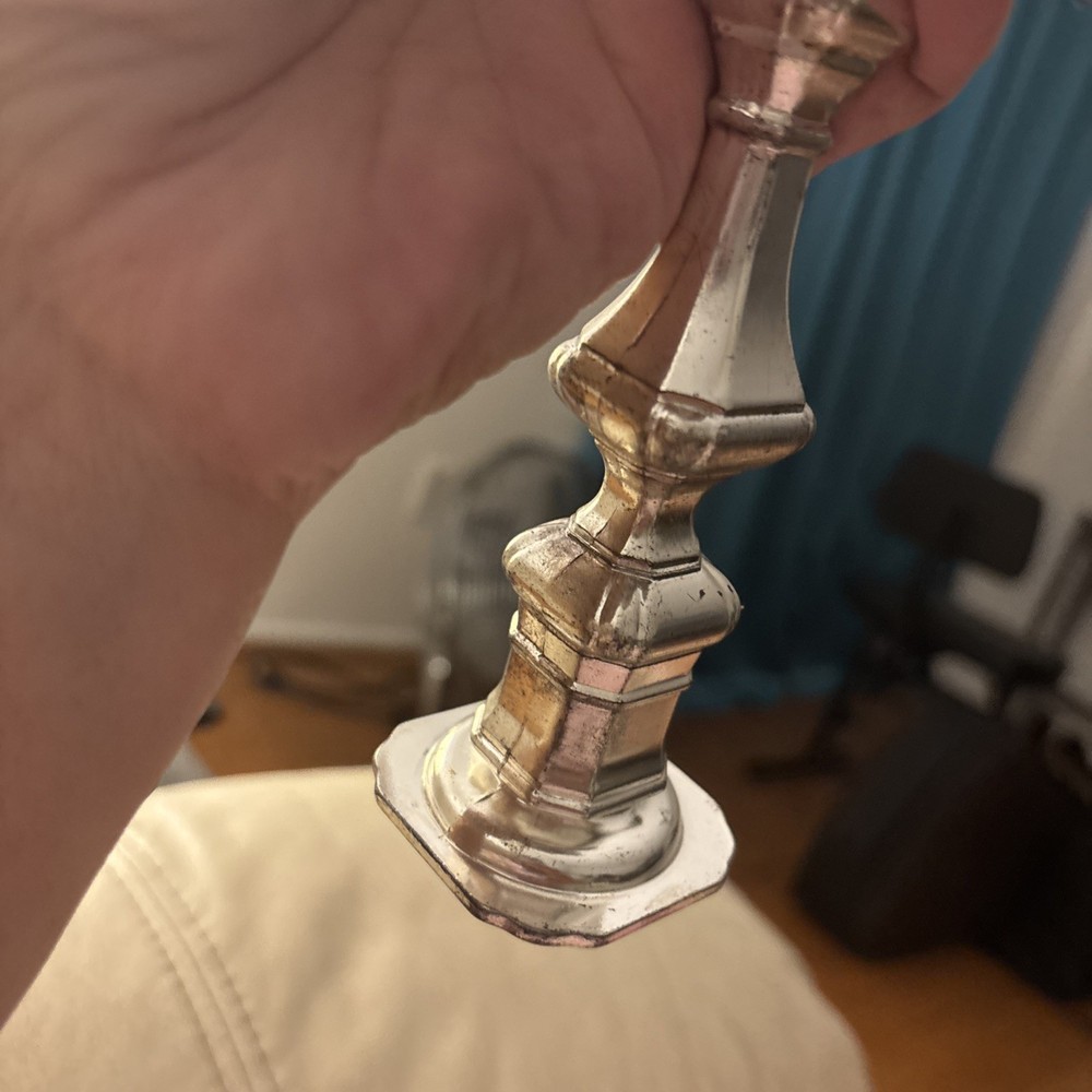 Silver plate Queen Ann Candlestick