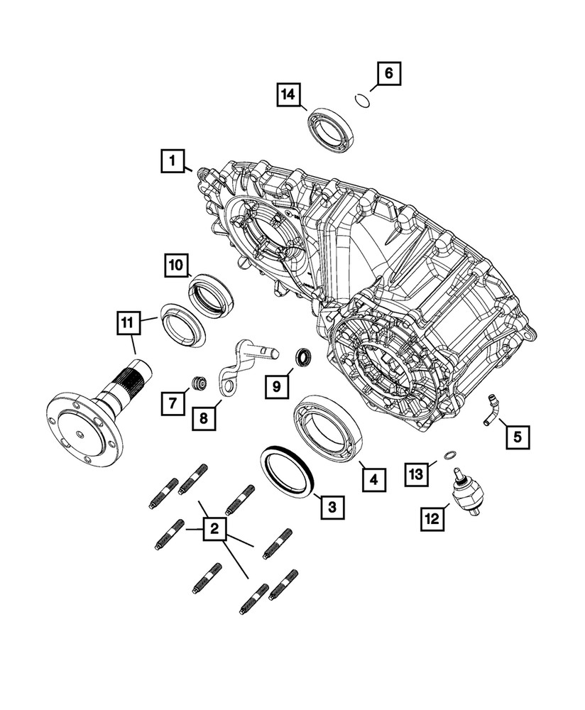 Genuine Mopar Front Case Half 68207376AC