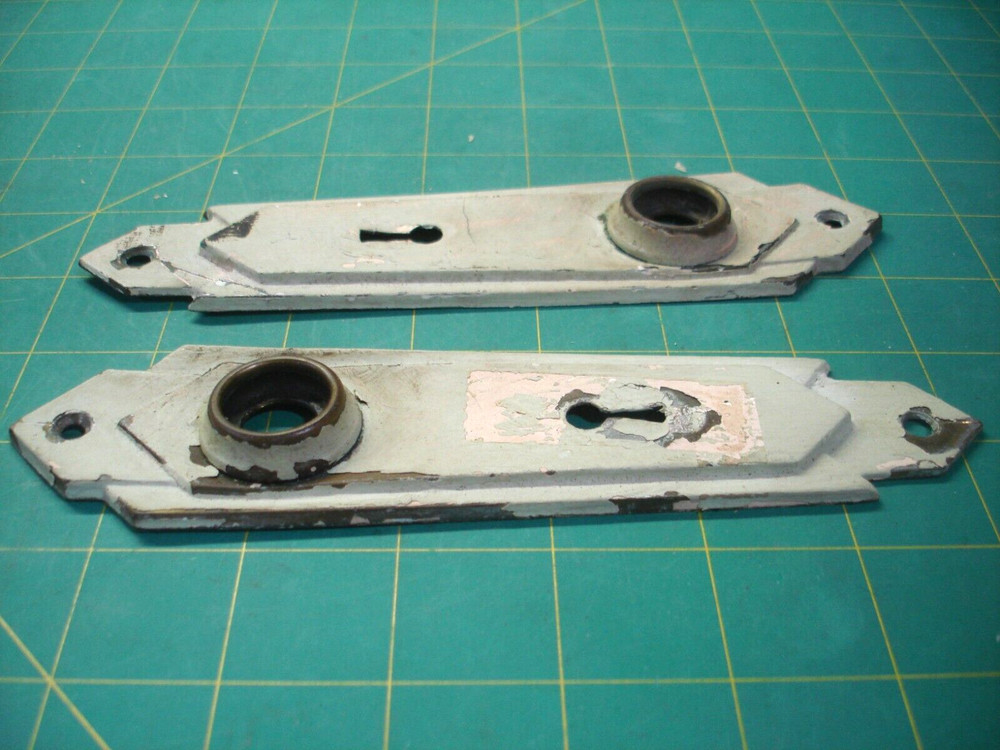 TRUE VINTAGE ALL BRASS MORTISE AND FACEPLATES