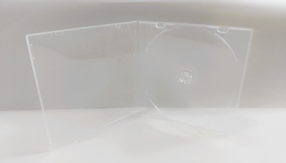 Maxtek 5.2mm CD Case, Slim Single Disc Clear PP Poly Plastic Cases, 10 Pcs.