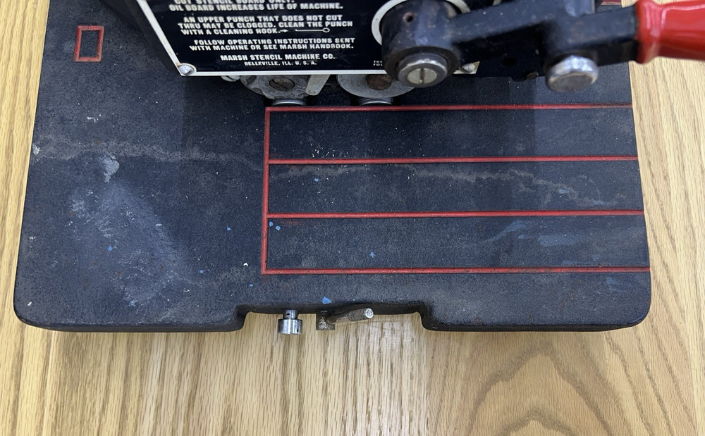 Marsh Stencil Cutter Machine Model R1" 6787 Vintage