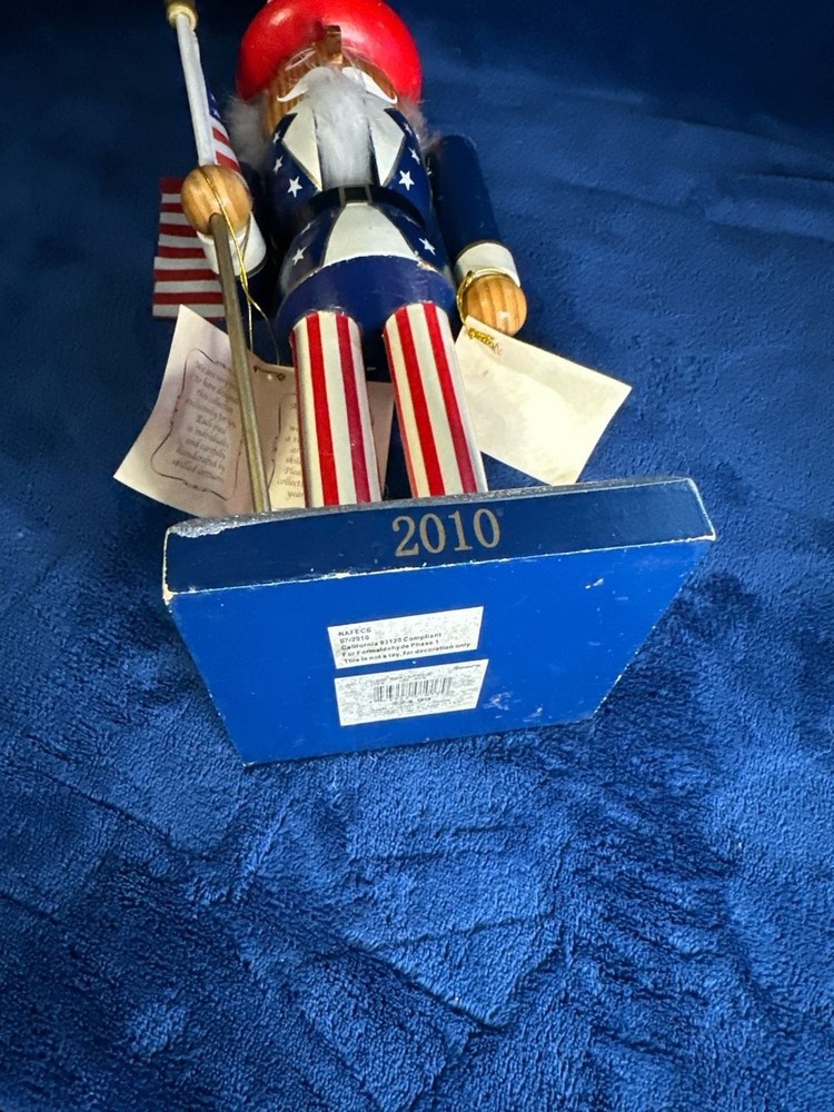 Bernard Klaus Collection Limited Edition 2010 Uncle Sam Nutcracker with American