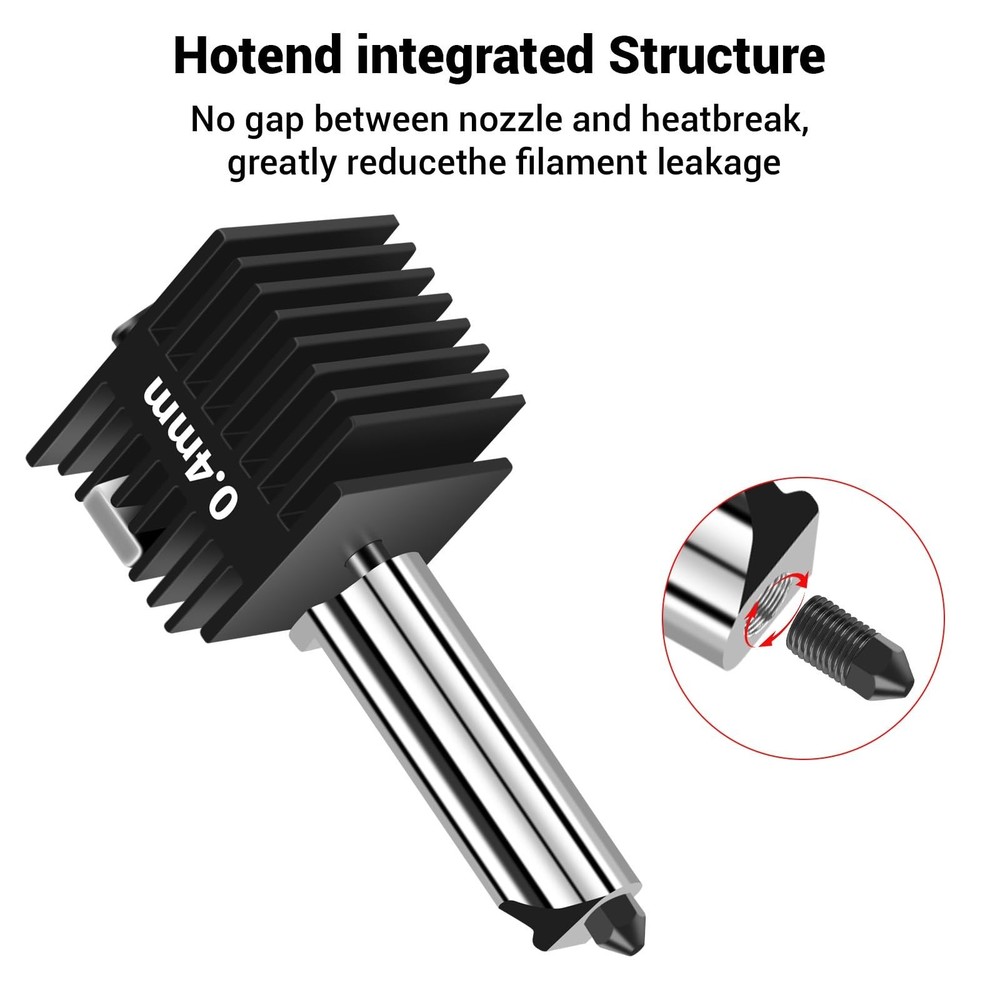 2 Pack A1 Mini/A1 Hotend Print Head Upgrade Extruder Replacement with 4PCS Hi...