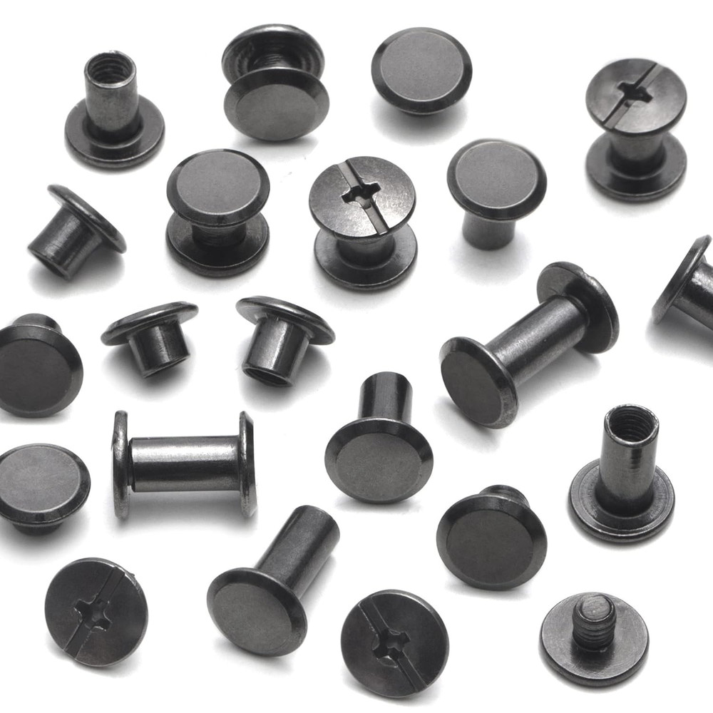 110Sets Chicago Screws Leather Rivets Assorted Screw Rivets Chicago Binding Scre