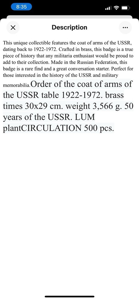50 Years Ussr Unick Award