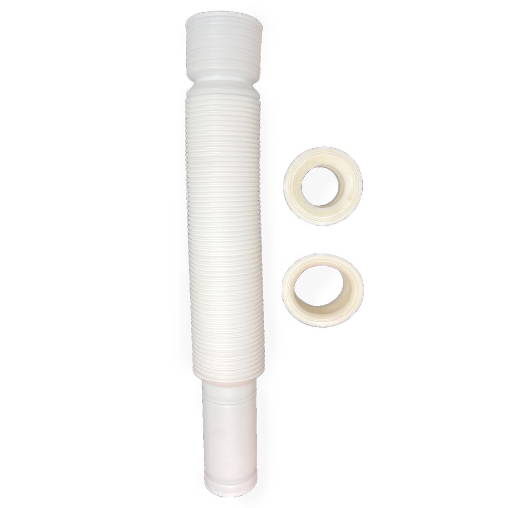 Flexible Sink Drain Pipe 1-1/2" Expandable, for 1 1/2" OR 1 1/4" Inlet pipe