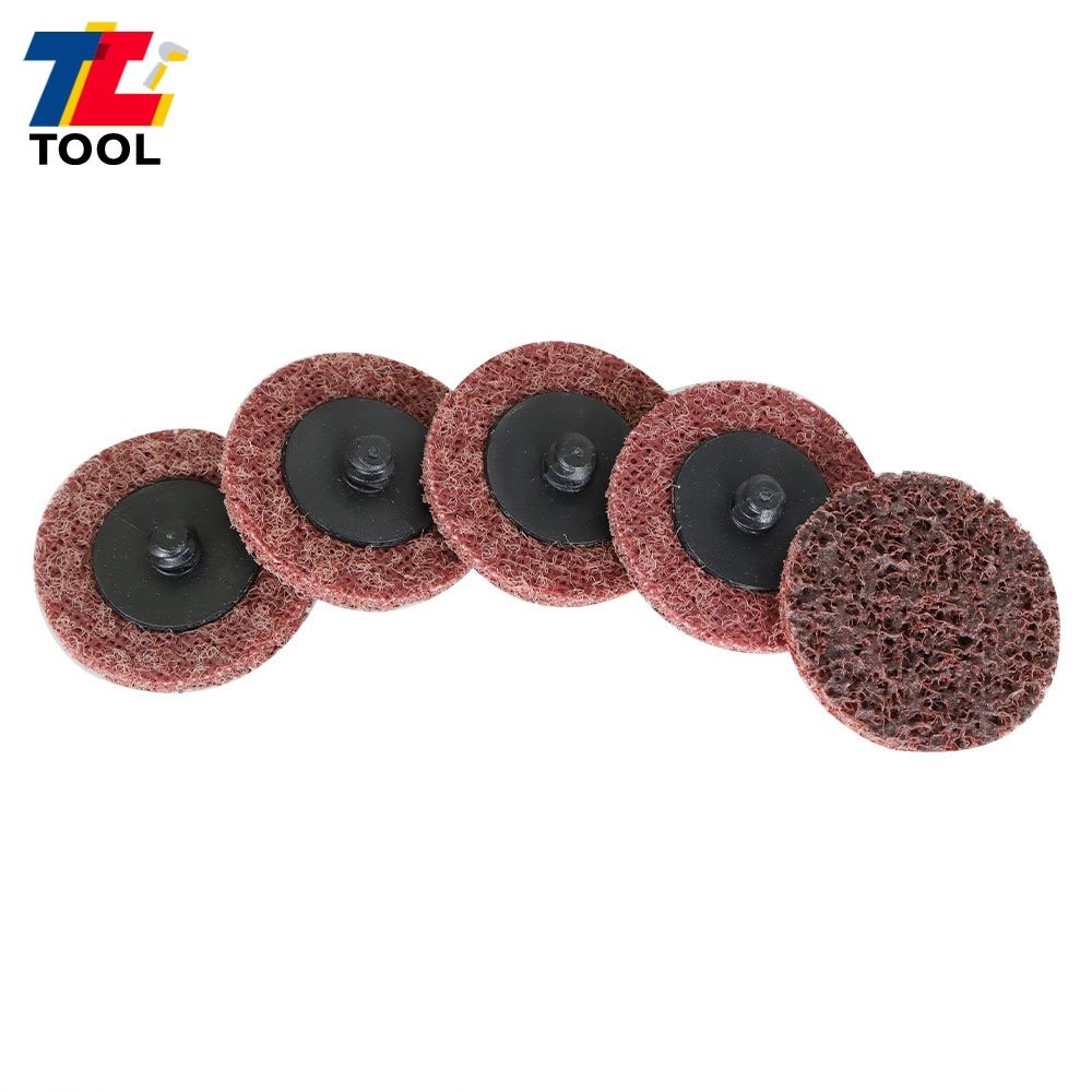 50Pcs 2" Surface Conditioning Discs Roll Lock Die Grinder Sanding Pads