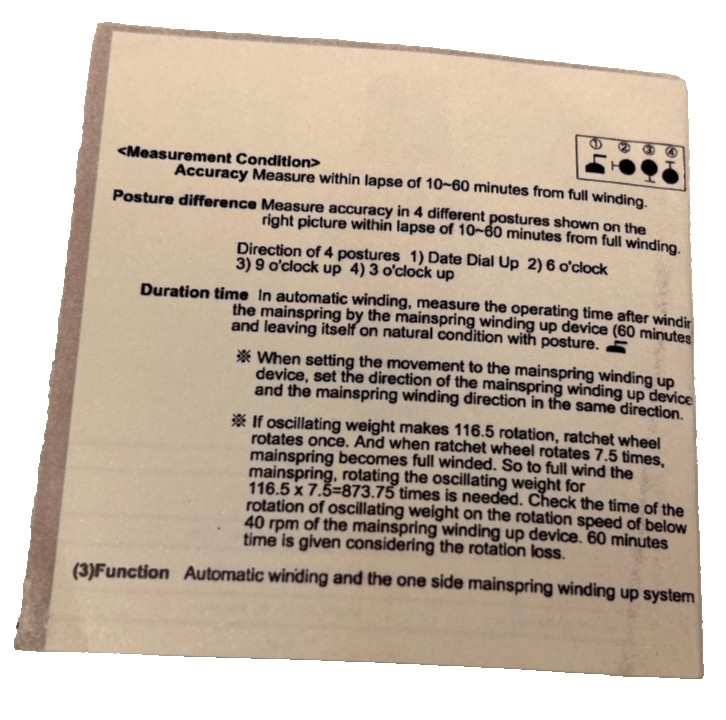 Jacques Lemans Instructions Automatic 8N24